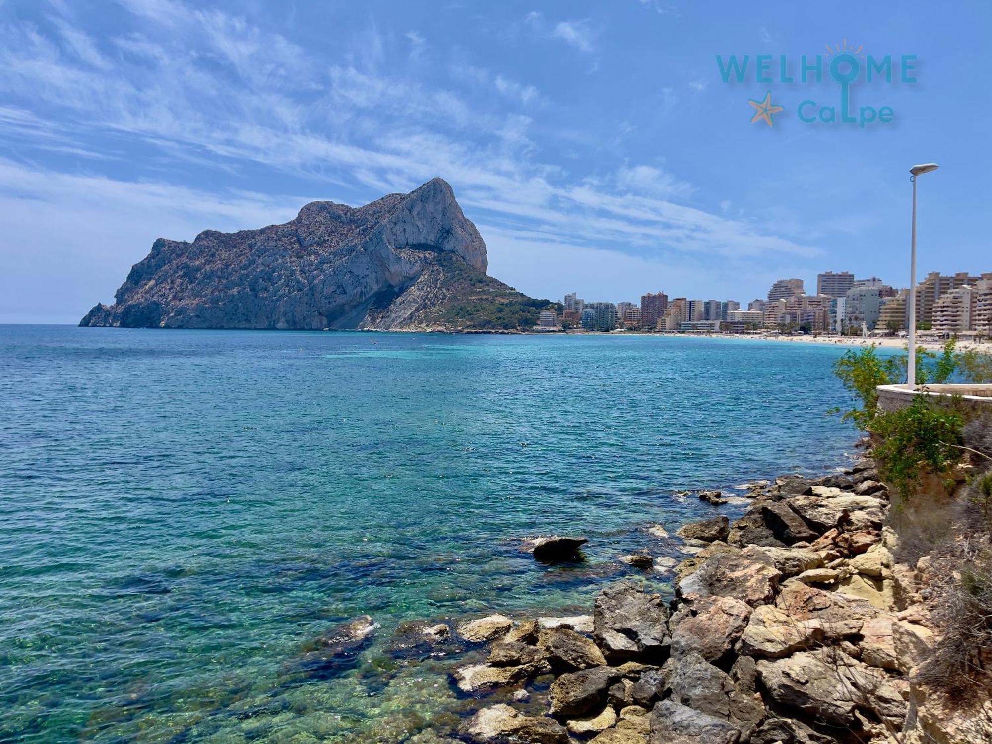 Acuarela Estudio, 1ª Linea, Vista Al Mar, Piscina Калпе Екстериор снимка